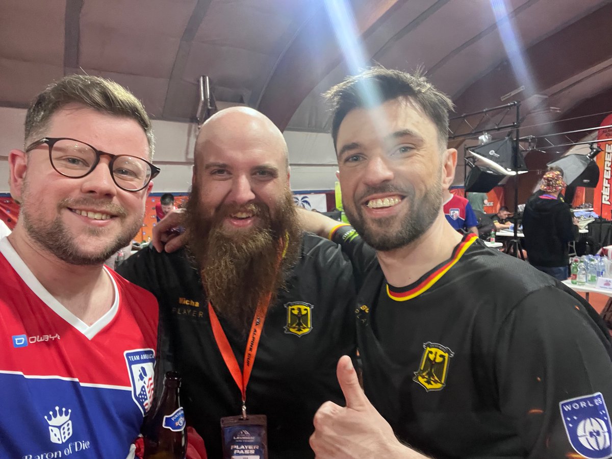 Priimetime (@tristiano08) on Twitter photo AoS Worlds 2025 is over. This year we had a shot to become world champs in the final round, but got Beaten by <a href="/TeamAmericaAOS/">Team America Age of Sigmar</a> and placed 7th. We‘re improving every year. Thanks to all wonderful people, who made it so special. AoS Worlds 2025 is over. This year we had a shot to become world champs in the final round, but got Beaten by <a href="/TeamAmericaAOS/">Team America Age of Sigmar</a> and placed 7th. We‘re improving every year. Thanks to all wonderful people, who made it so special.