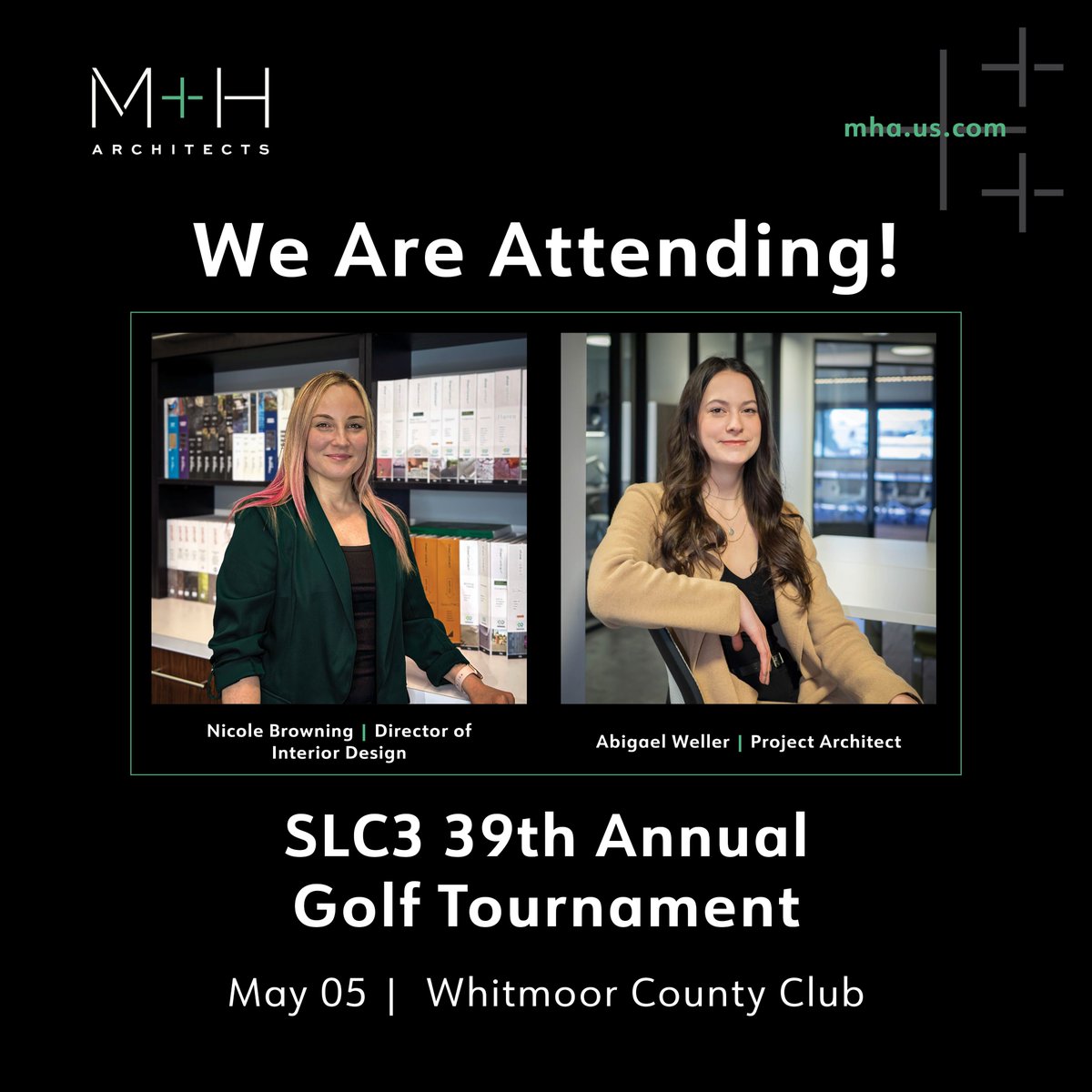 M_H_Architects's tweet photo. Proud to support the SLC3 Golf Tournament today—whether we’re playing, volunteering, or cheering from the sidelines, we’re proud to be apart of this event that brings the industry together!
.
.
.
#MHA #MHArchitects #SLC3 #GolfTournament #Networking https://t.co/vQq4MPD2l7