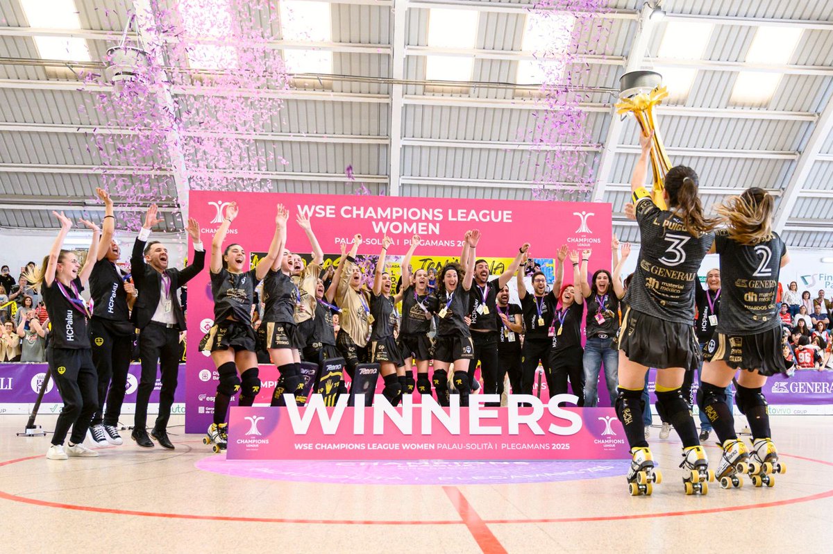 Esports Diputació de Barcelona (@esportsdiba) on Twitter photo 🏑💙Tercera Copa d'Europa d’hoquei patins femení per al Generali <a href="/hcpalau/">Hoquei Club Palau</a>, amb un intens 1-0 davant del Telecable HC, gràcies al gol de Laia Puigdueta als primers minuts.
👏 Felicitats a tot l’equip per fer història i demostrar que l’esport femení és potència, talent i coratge. 🏑💙Tercera Copa d'Europa d’hoquei patins femení per al Generali <a href="/hcpalau/">Hoquei Club Palau</a>, amb un intens 1-0 davant del Telecable HC, gràcies al gol de Laia Puigdueta als primers minuts.
👏 Felicitats a tot l’equip per fer història i demostrar que l’esport femení és potència, talent i coratge.