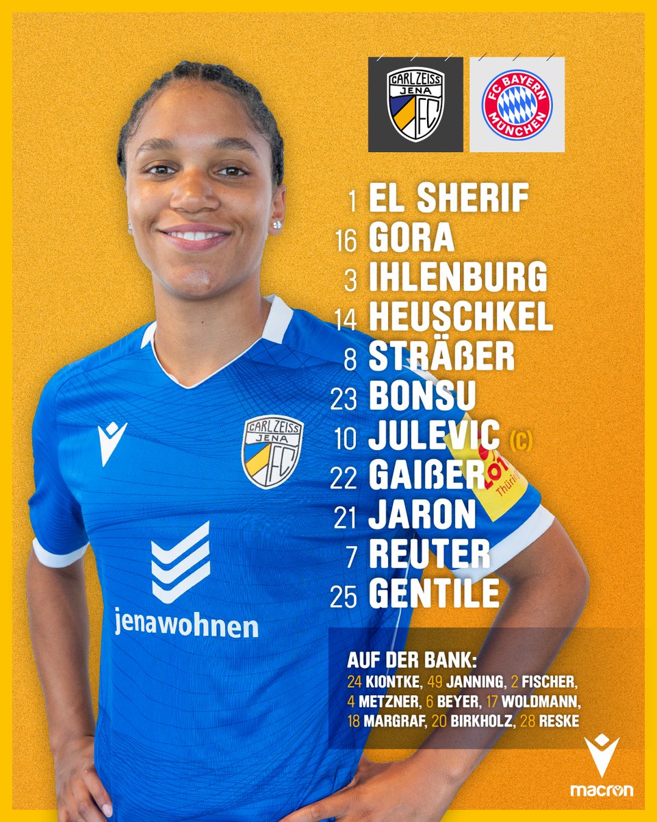 𝑨𝑼𝑭𝑺𝑻𝑬𝑳𝑳𝑼𝑵𝑮

Mit dieser Aufstellung starten wir in das Duell mit dem FC Bayern München ⚽🌞

#FCC #MehrAlsFussball #FCCFCB #fccfrauen #nichtohnemeinemädels #DieLiga #togetherwerise