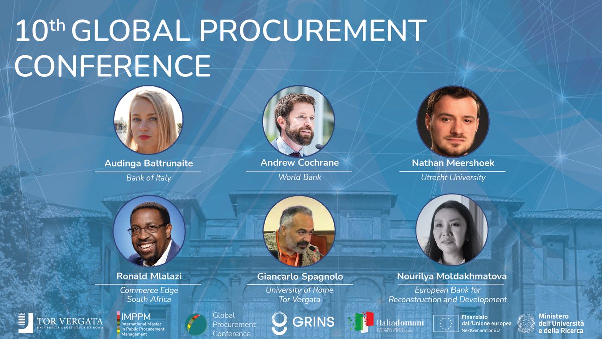 IntMasterProcurement (@masterippm) on Twitter photo ๐ Join the 10th Global Procurement Conference!
๐
July 3โ4, 2025 | ๐ Rome, Italy
๐ค Global experts on procurement, innovation & policy.
๐๏ธ Early bird ends May 30!
๐ globalprocurement.org/2025
#GlobalProcurement2025 #PublicProcurement #TorVergata <a href="/GustavoPiga/">Gustavo Piga</a> <a href="/AnnalisaCaste/">Annalisa Castelli</a> ๐ Join the 10th Global Procurement Conference!
๐
July 3โ4, 2025 | ๐ Rome, Italy
๐ค Global experts on procurement, innovation & policy.
๐๏ธ Early bird ends May 30!
๐ globalprocurement.org/2025
#GlobalProcurement2025 #PublicProcurement #TorVergata <a href="/GustavoPiga/">Gustavo Piga</a> <a href="/AnnalisaCaste/">Annalisa Castelli</a>