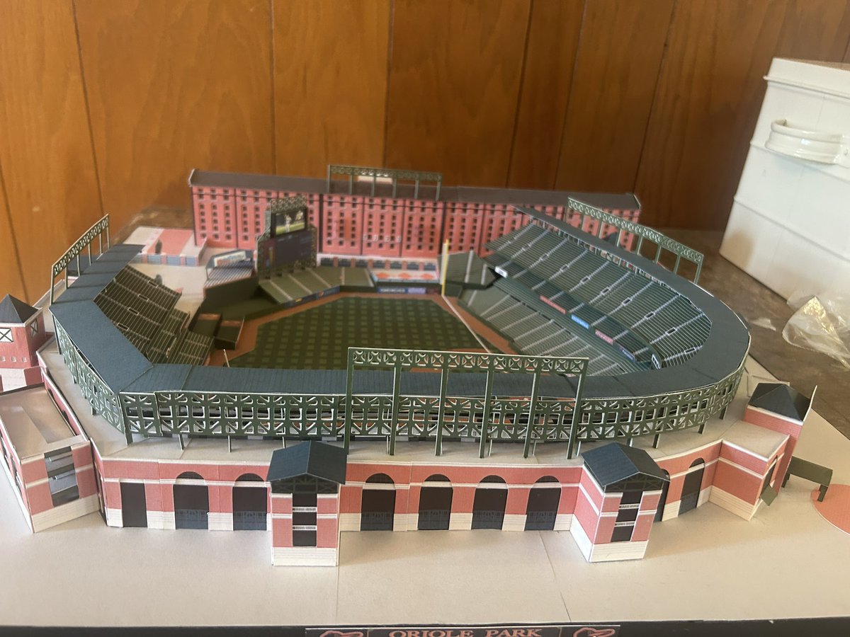Part 1 of 2- This is the most incredible baseball stadium that I have ever seen! My friend <a href="/lancehayashi/">lrh</a> made Camden Yards <a href="/Orioles/">Baltimore Orioles</a> for me out of all paper! He spent months on it! Notice <a href="/CalRipkenJr/">Cal Ripken, Jr.</a> on the video board too! The details are incredible! He is a perfectionist!