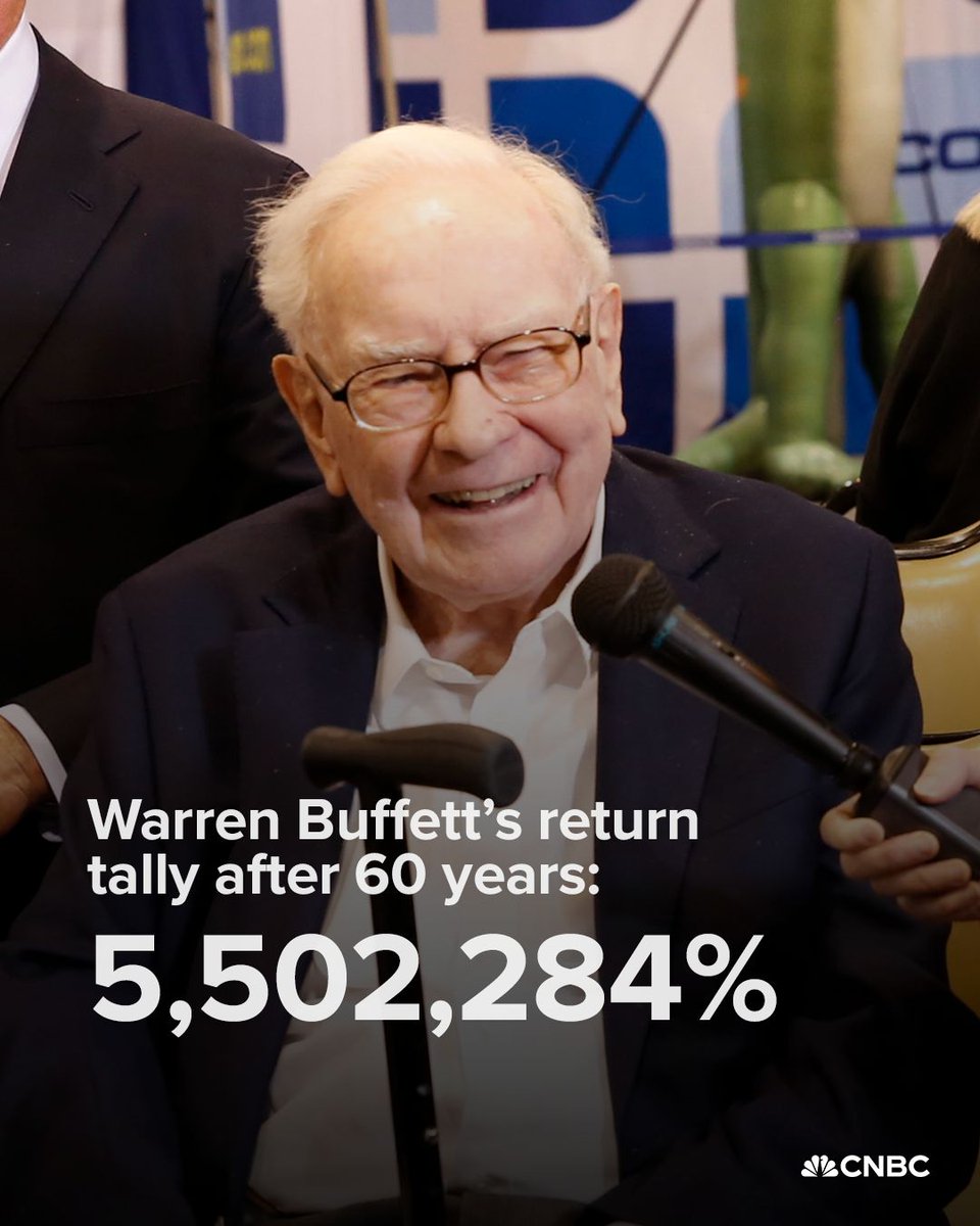 When Warren Buffett relinquishes the CEO title at Berkshire Hathaway, he’ll leave investors with decades of outsized returns.

Read more: cnb.cx/3EZvx2w