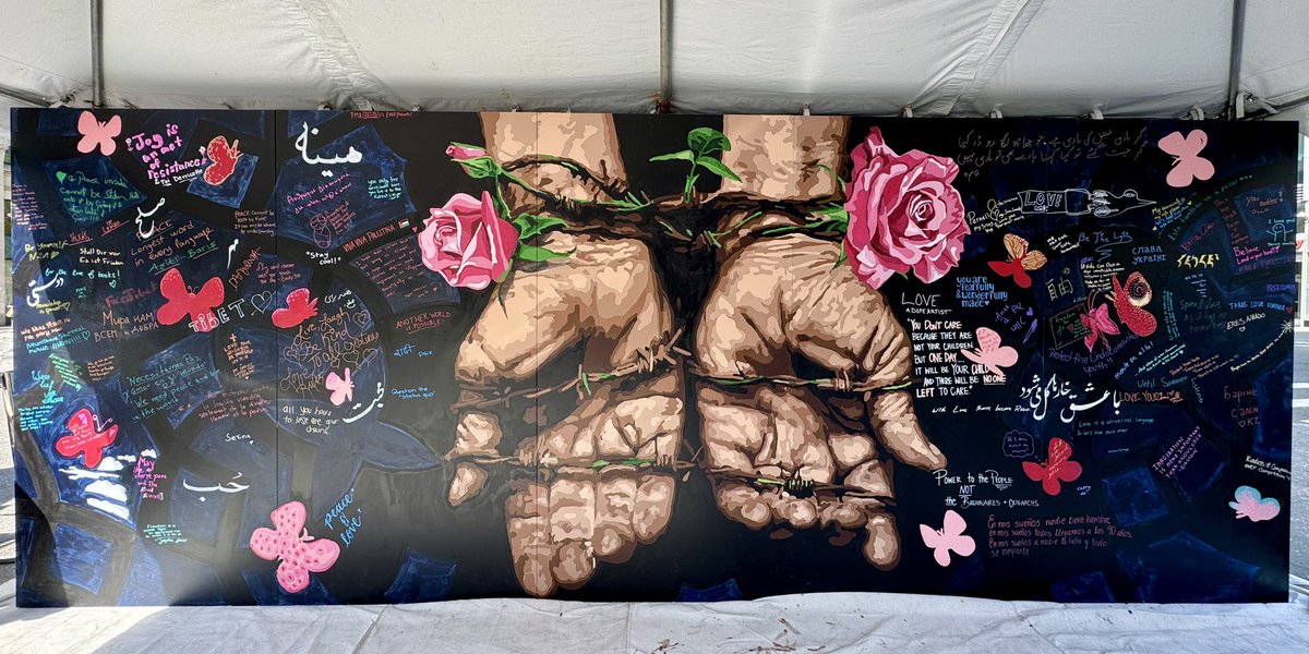 Omaid Sharifi - امید شریفی (@omaidsharifi) on Twitter photo A momentnt of joy and honor for team <a href="/ArtLordsNet/">ArtLords-هنرسالار</a> to paint in the heart of Manhattan NYC (Union Square and Astor Place).
The mural “Beuty Bound, Spirit Unbroken”
The artist's hands become a beacon of indomitable spirit in the face of hardship. Their creations fan the flames of A momentnt of joy and honor for team <a href="/ArtLordsNet/">ArtLords-هنرسالار</a> to paint in the heart of Manhattan NYC (Union Square and Astor Place).
The mural “Beuty Bound, Spirit Unbroken”
The artist's hands become a beacon of indomitable spirit in the face of hardship. Their creations fan the flames of