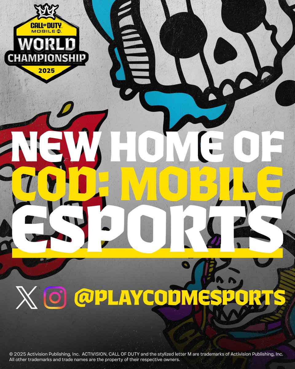 🥳WE'RE LAUNCHING AN ESPORTS CHANNEL🥳

Follow <a href="/PlayCODMEsports/">Call of Duty: Mobile Esports</a> to stay up-to-date with news around COD: Mobile Esports and the 2025 World Championship!