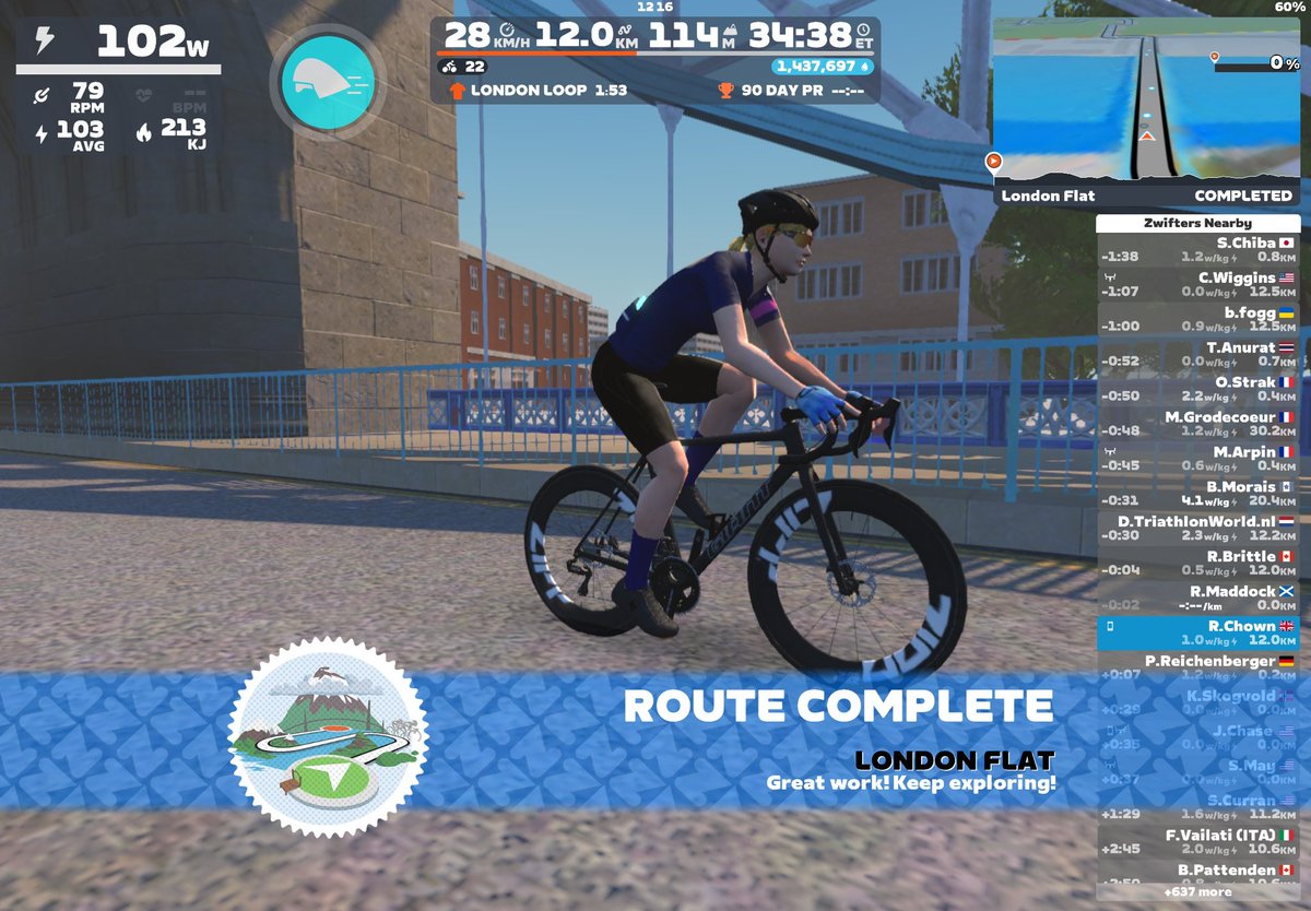 And she’s back on Zwift!!! After a rather long break, I decided to get back in the saddle and sort my fitness out! #zwift #fitness #cycling #womenwhozwift <a href="/GoZwift/">Zwift</a>