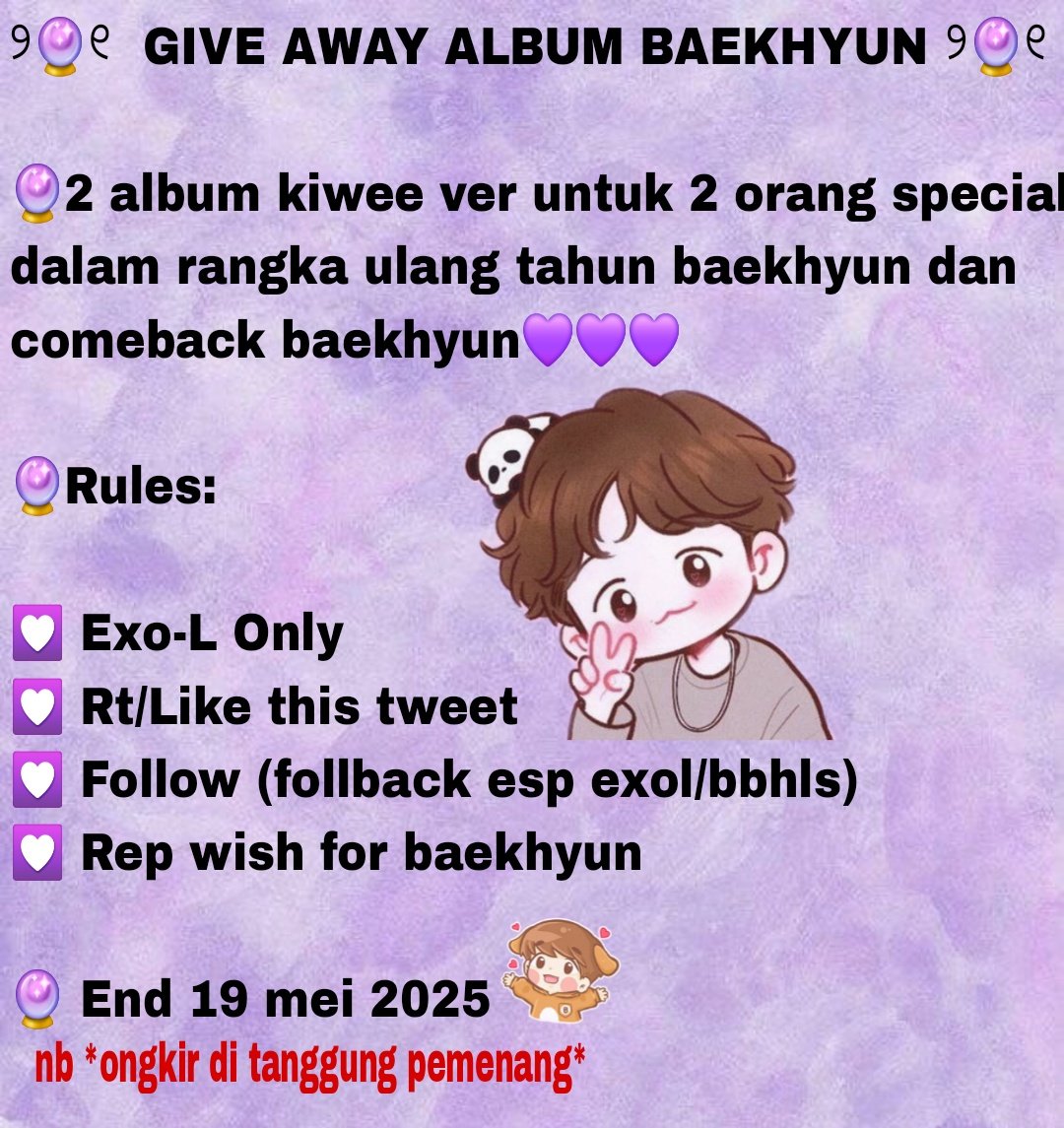 hyunndaa's tweet photo. ୨🔮୧  GIVE AWAY ALBUM BAEKHYUN ୨🔮୧ 

Let's join💟⬇️ https://t.co/XgNgvNBo2P