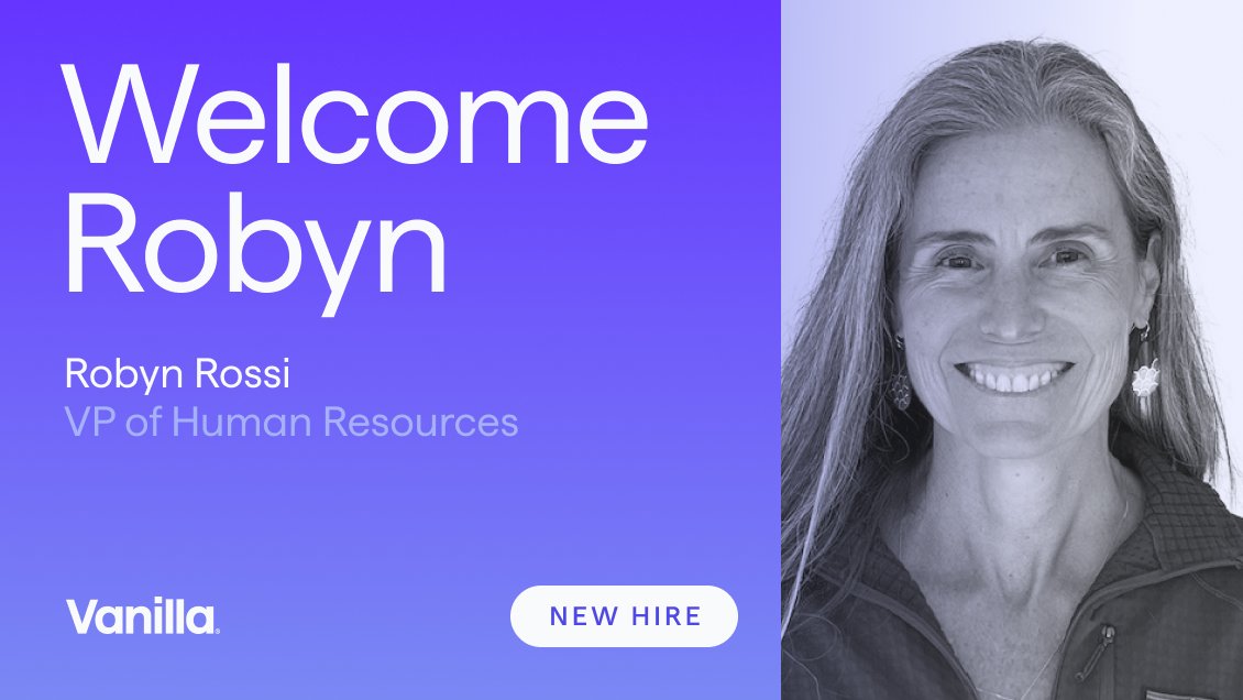 Vanilla is thrilled to welcome Robyn Rossi as our new VP of Human Resources! Robyn joins us with 2 decades of experience as a people partner at leading companies like Smartsheet and Blue Nile. We're excited to have her on board to help guide the next phase of Vanilla's growth.