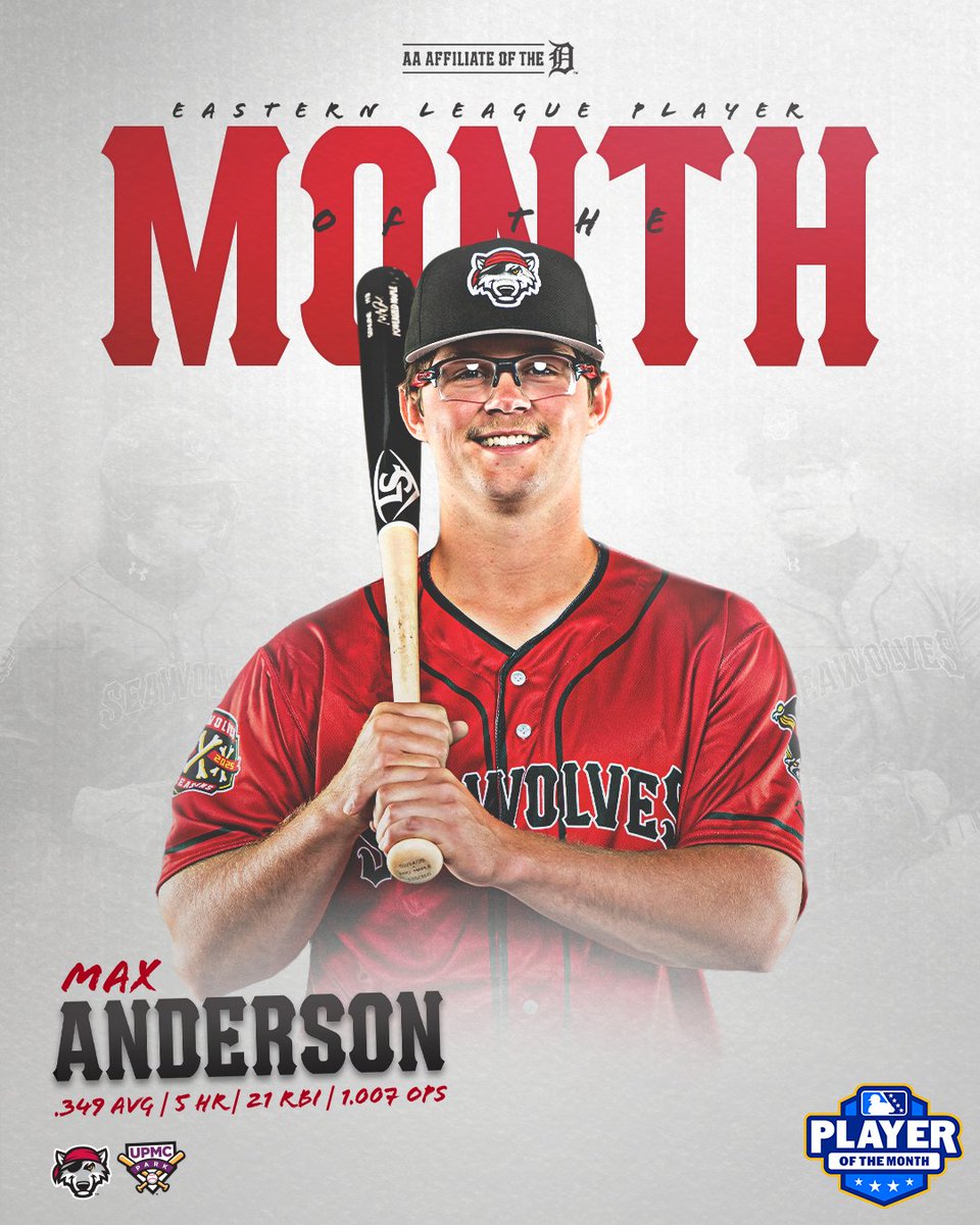MAX WENT MAD IN APRIL!

Congratulations to Max Anderson, the Eastern League Player of the Month!