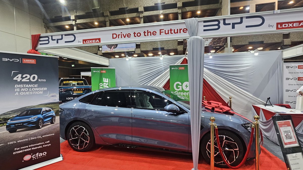 BydKenya's tweet image. Did you know that BYD is the world’s leading manufacturer of Electric vehicles &amp;amp; the global expertise and products are right here in Kenya. Join us at the 3rd Annual E-Mobility Stakeholders Conference &amp;amp; Expo from 5–6 May 2025 at KICC  #DriveToTheFuture