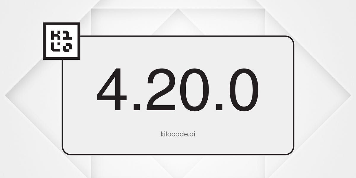 kilocode's tweet image. Update to 4.20.0 today and experience the difference! Don&apos;t just code by the line, code by the kilo. 🔥 #KiloCode #AI #DeveloperTools 

blog.kilocode.ai/p/kilo-code-42…