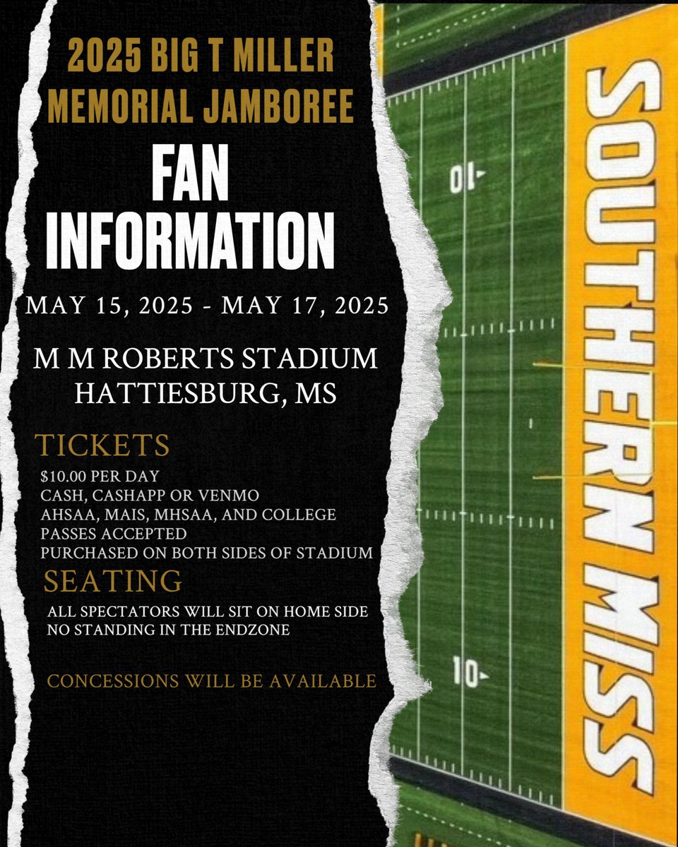 Spring game info! 

🆚 Daphne (AL)
📆 Friday, May 16
⏰ 6:00 pm