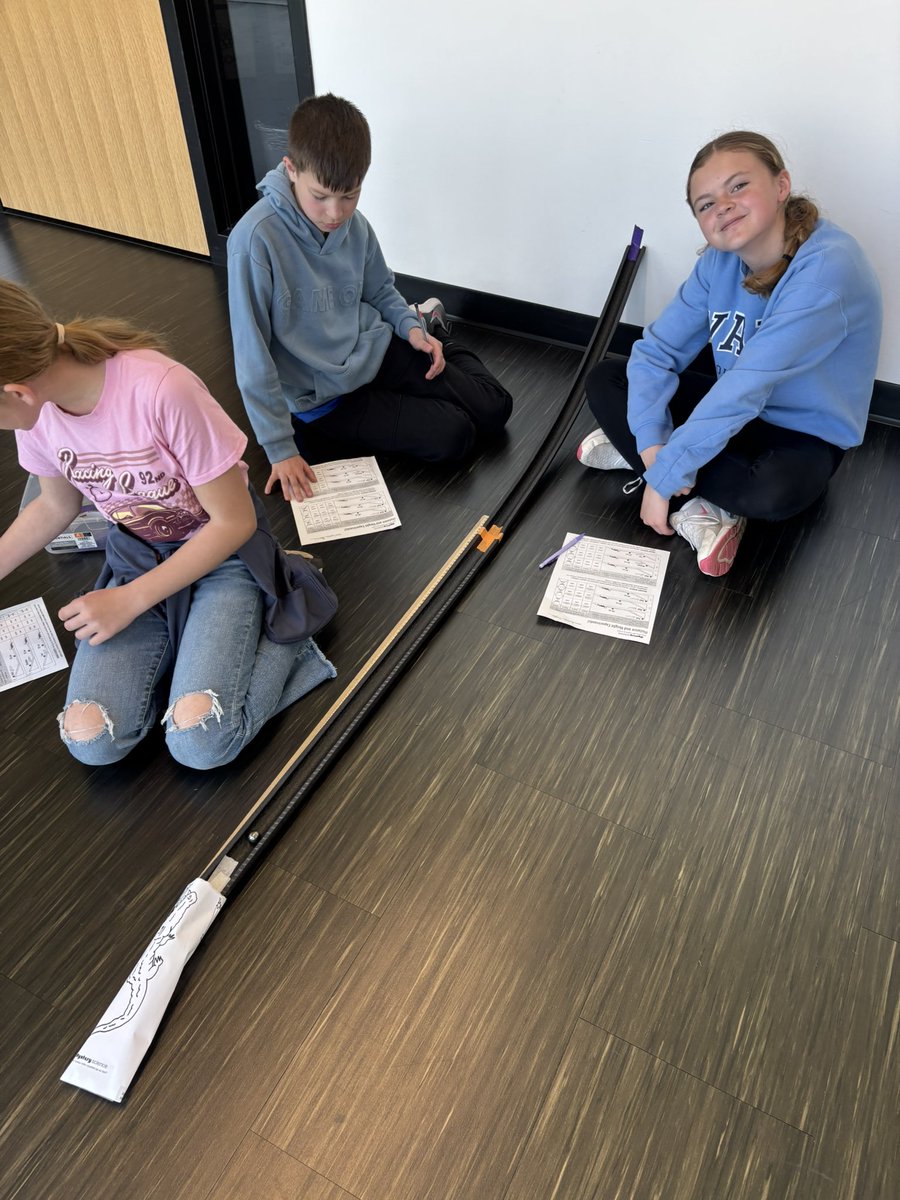 Potential and kinetic energy lab in 6th grade!