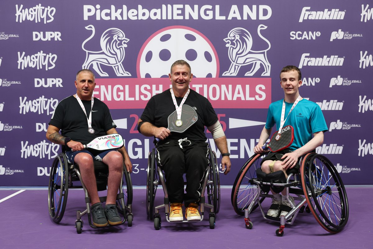 The standard of competition in the Wheelchair Skinny Singles event was really high.  Congratulations to our medalists.  
#jointhepickleballmovement #pickleball4all