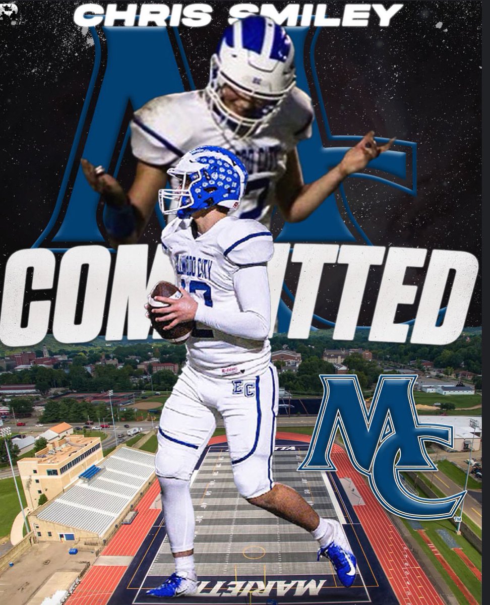 Chris Smiley (@csmiles1409) on Twitter photo I am blessed to announce I will be committing to <a href="/Marietta_FB/">Marietta College Football</a>
Thank you <a href="/CoachAgnew_/">Bryce Agnew</a> and the rest of the staff for the opportunity
<a href="/EC_Wolverines/">Ellwood City Wolverines Sports</a> I am blessed to announce I will be committing to <a href="/Marietta_FB/">Marietta College Football</a>
Thank you <a href="/CoachAgnew_/">Bryce Agnew</a> and the rest of the staff for the opportunity
<a href="/EC_Wolverines/">Ellwood City Wolverines Sports</a>