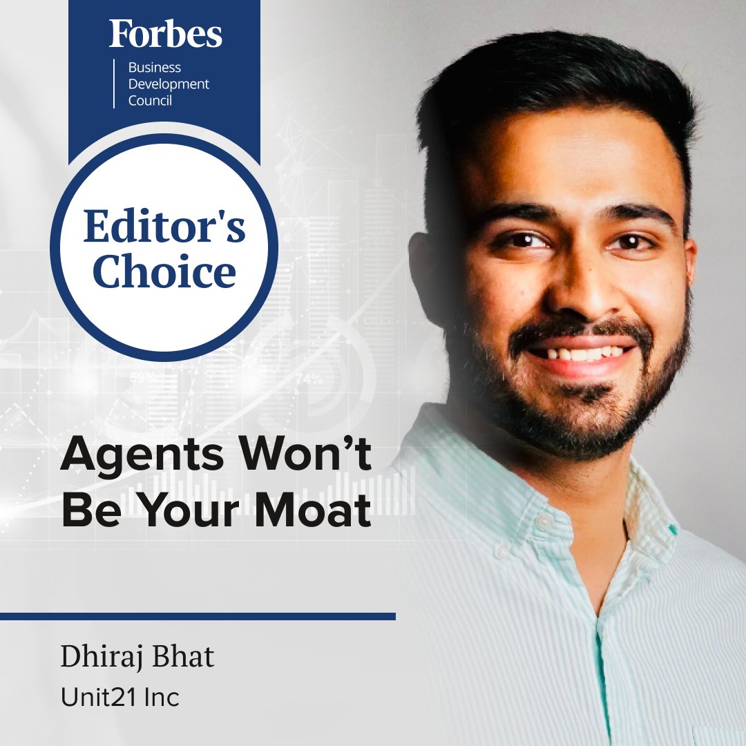 ForbesBizDev's tweet image. 🌟 Editor's Choice 🌟
@nothingbhatnet explains why long-term competitive advantage comes from integrating agents into a holistic, value-driven ecosystem, not just chasing the hype. hubs.li/Q03kXJg30
#AIInnovation #GenerativeAI #SaaSLeadership #ProductStrategy #TechTrends