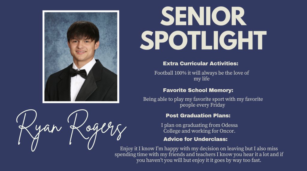 Senior Spotlight Ryan Rogers