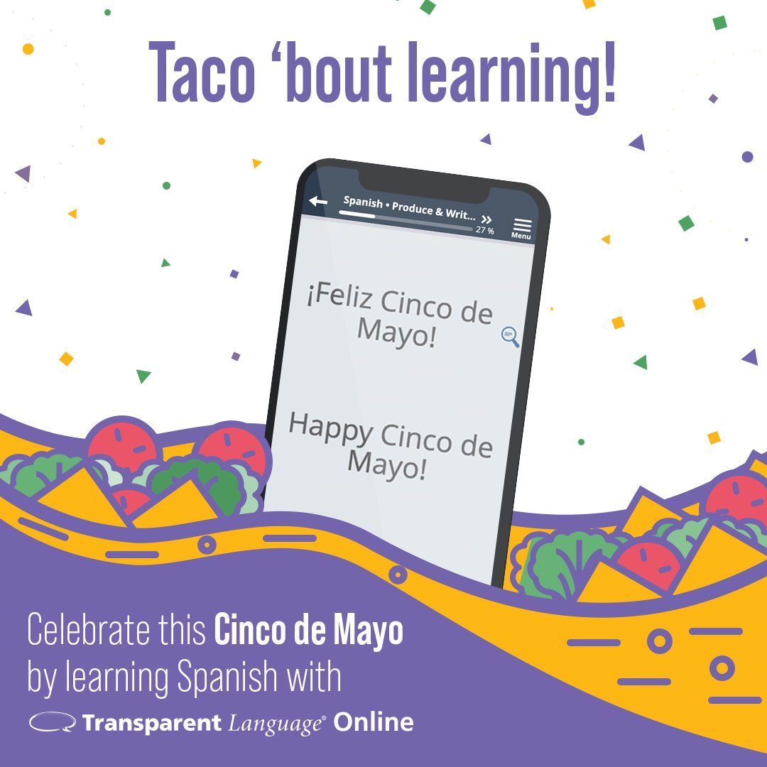 LVCCLD's tweet photo. Celebrate #CincoDeMayo by learning to speak Spanish using your library card &amp; @TLILanguages! 🌮🤳 

#TransparentLanguage has over 400 hours of FREE Spanish courses to explore! 🗣️ Learn more &amp; get started today:➡️ https://t.co/TKm1CsPVb7 #FreeToBeConnected https://t.co/ASa6BZPX5D
