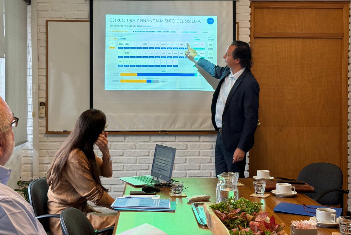 CERES_UY's tweet photo. Hoy tuvimos el gusto de recibir en nuestra sede al Dr. Josep Maria Argimon, exministro de Salud de Cataluña, que se reunió con @IgnacioMunyo y @MFBetancor para conversar sobre los desafíos del sistema de salud en Uruguay con una mirada comparada internacional. 🇺🇾🌎

#LaRealidadEnElCentro