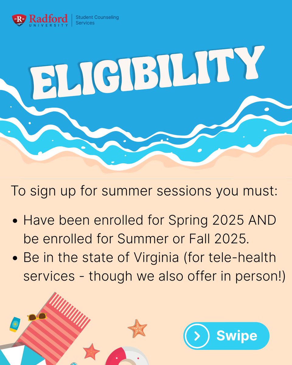 Radford University Student Counseling Services tweet media