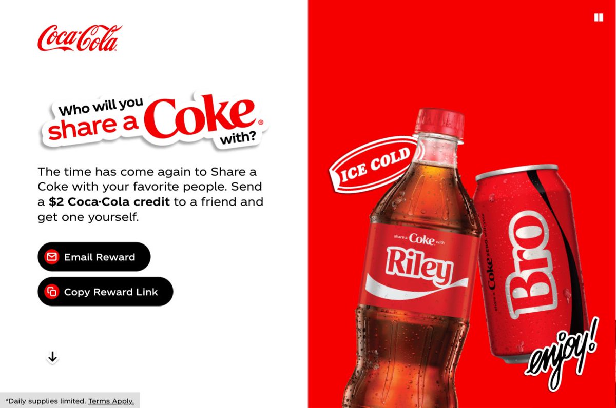 FKingDeals's tweet image. 🤝 Receive $2 Off Select Coca-Cola Products via Amazon
🏷️ Receive $2 Credit Here - amzn.to/3ROpqB2
👉 Coca-Cola, 16.9 fl oz, 6 Pack now as low as $1.38 After $2 Credit - amzn.to/3Z6aBxF
#amazon #holidays #giftcards #Giveaway #ps5 #xbox #fortnite #MarvelRivals