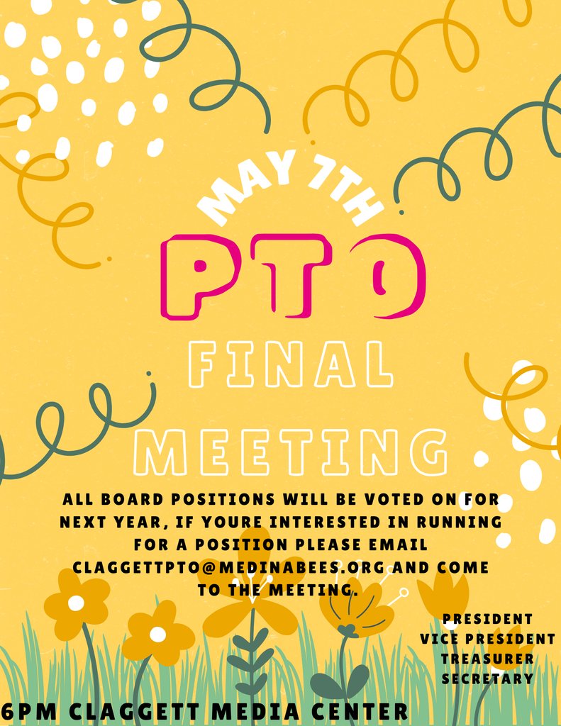 Wednesday @ 6pm in the Claggett Media Center!! #bethere #claggettcommitment