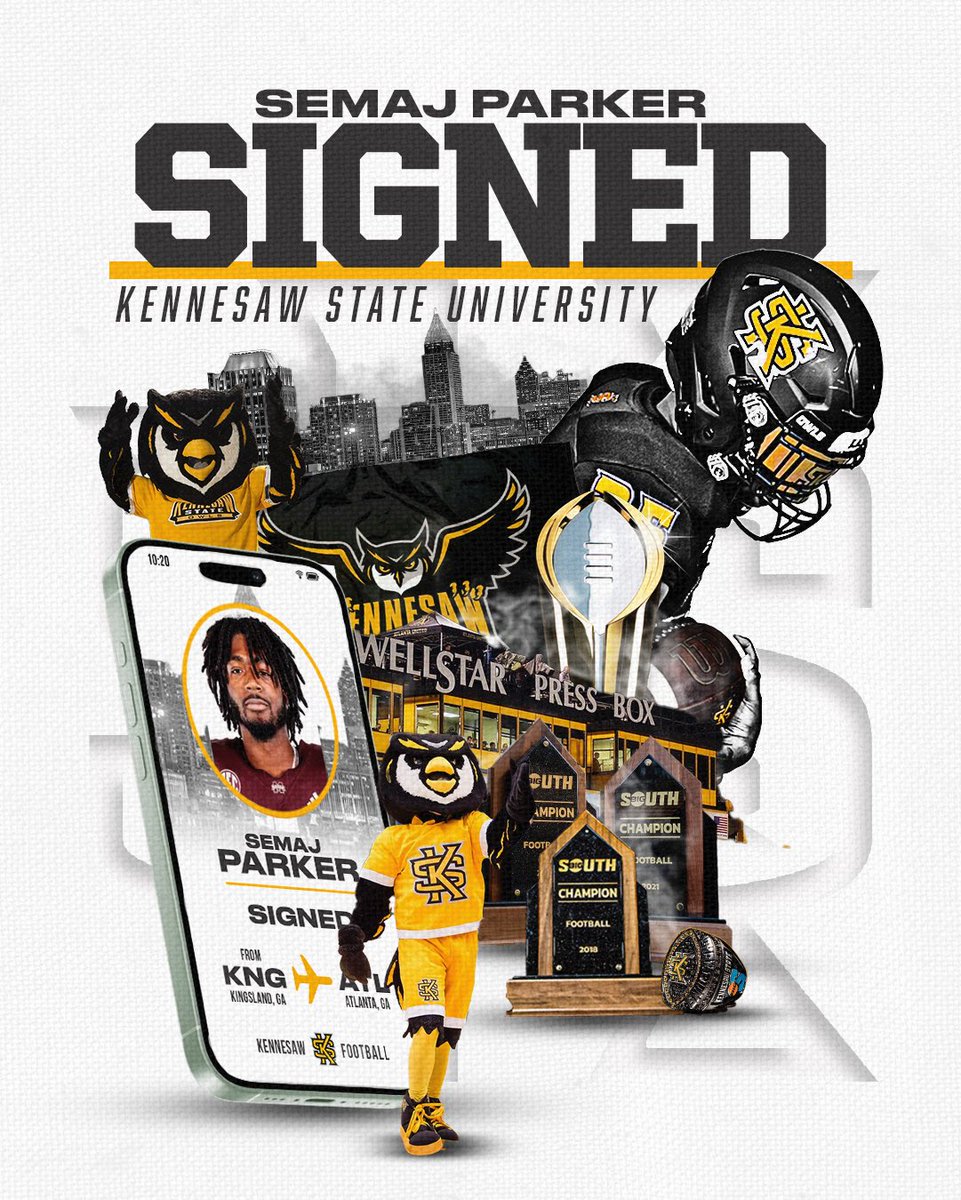Kennesaw State Football (@kennesawstfb) on Twitter photo πππ‘ππ€π’π π©π€ π©ππ πππ¬!
βͺοΈ <a href="/SemajParker10/">Semaj Parker</a>
βͺοΈ Tight End
βͺοΈ Kingsland, Ga.
#SeeUs | #HootyHoo π¦ πππ‘ππ€π’π π©π€ π©ππ πππ¬!
βͺοΈ <a href="/SemajParker10/">Semaj Parker</a>
βͺοΈ Tight End
βͺοΈ Kingsland, Ga.
#SeeUs | #HootyHoo π¦