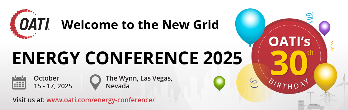 Our Energy Conference Registration Flash Sale is now live! Come celebrate OATI’s 30th Birthday with us at the Wynn in Las Vegas, NV, and save 70% by registering now! 

Click here to the learn more -&gt; hubs.ly/Q03l3t9K0