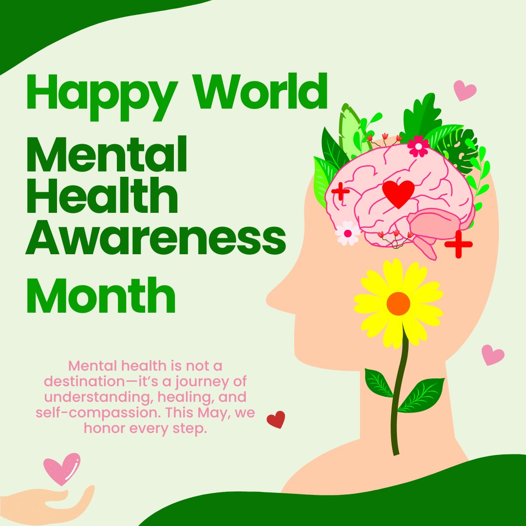 May is World Mental Health Awareness Month. At IFS Institute, we believe healing begins within. Join us in raising awareness, honoring the inner journey, and supporting compassionate mental health for all. 💚 #MentalHealthAwareness #IFSInstitute #InnerHealing #IFSI