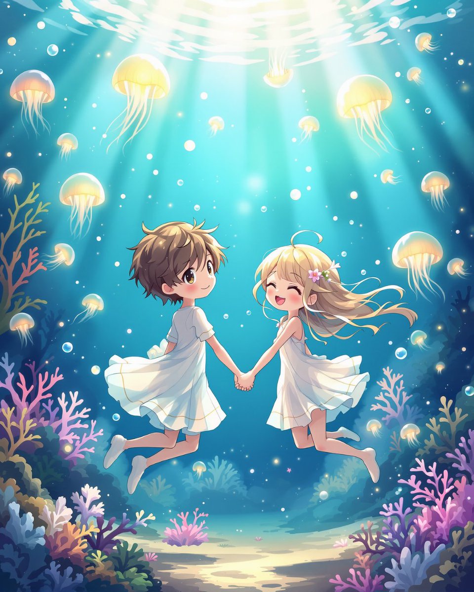 MagicShot_ai's tweet image. Love runs deep — even in the ocean 🌊💙 Dive into this magical moment created with @magicshot.ai ✨ 

#AICouple #UnderwaterLove #MagicShotAI #AIArt #DeepOceanVibes