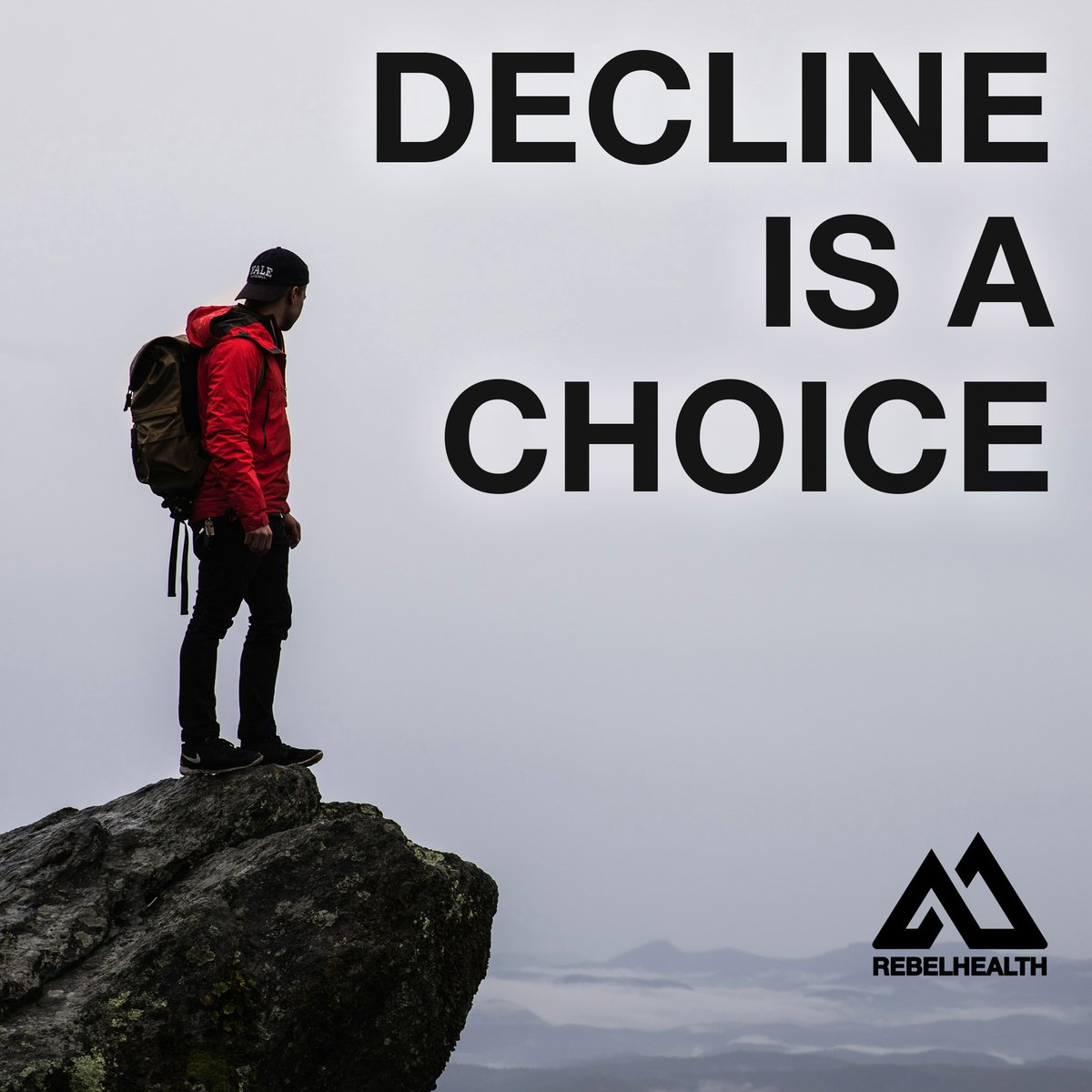 If you go with the flow, you'll be dragged out to a sea of obesity and metabolic disorder.  You can chose to rebel against the tide, or sink into sickness. This is what we mean when we say, "decline is now a choice."

You don't have to die early or get so sick you wish you did.