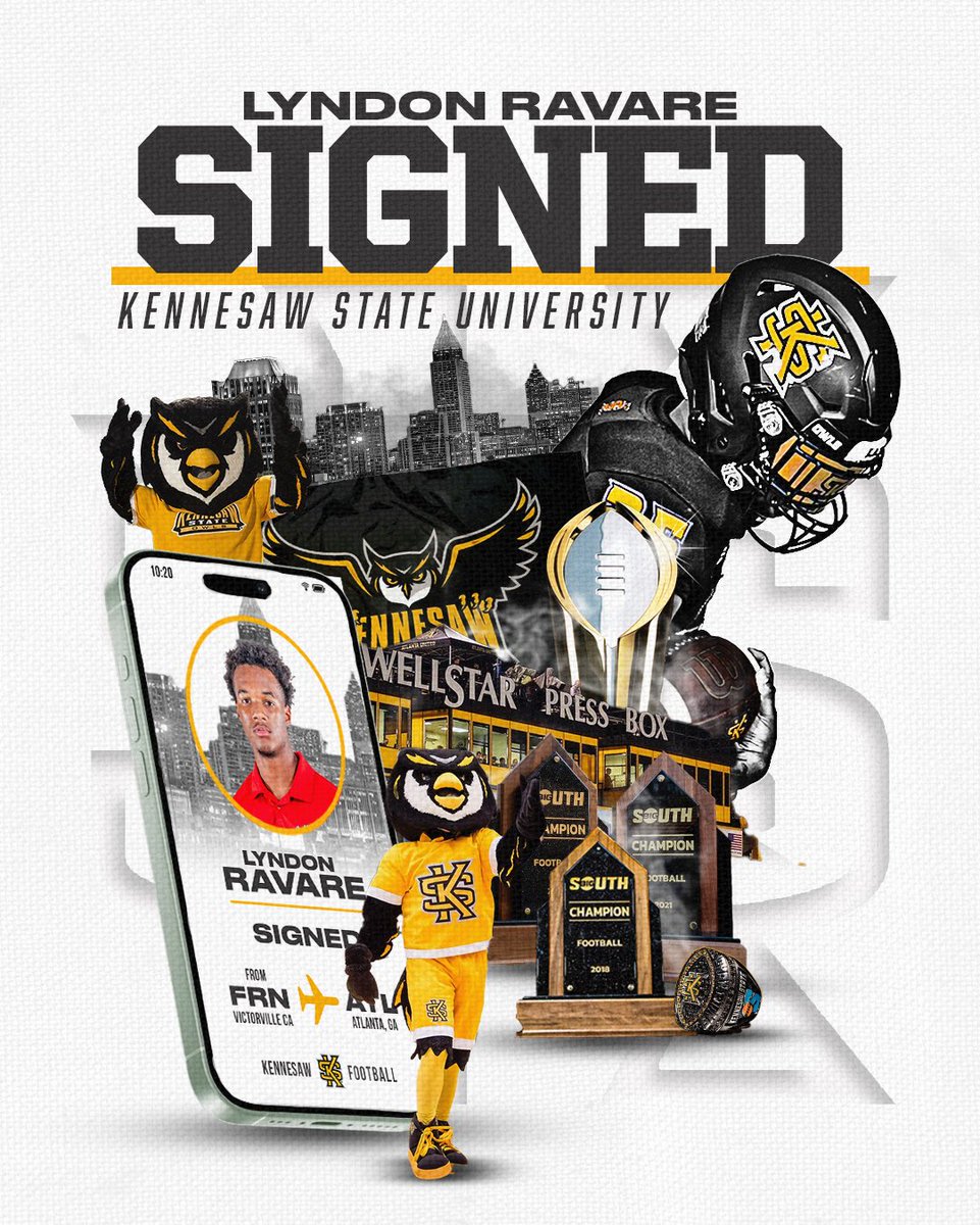 Kennesaw State Football (@kennesawstfb) on Twitter photo πππ‘ππ€π’π π©π€ π©ππ πππ¬!
βͺοΈ <a href="/LRavare/">lyndon.ravare</a>
βͺοΈ Wide Receiver
βͺοΈ Victorville, Calif.
#SeeUs | #HootyHoo π¦ πππ‘ππ€π’π π©π€ π©ππ πππ¬!
βͺοΈ <a href="/LRavare/">lyndon.ravare</a>
βͺοΈ Wide Receiver
βͺοΈ Victorville, Calif.
#SeeUs | #HootyHoo π¦