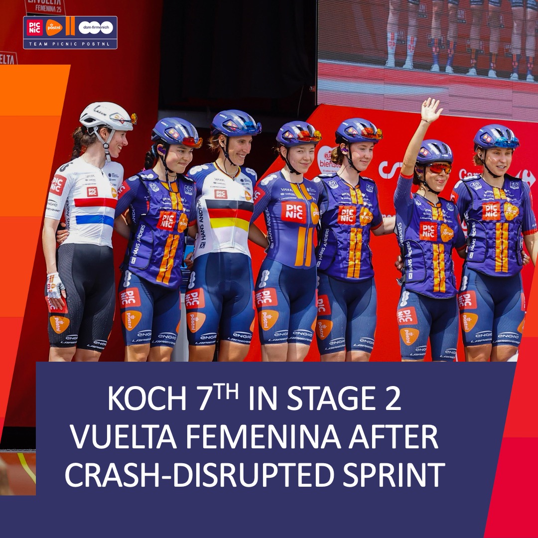 Team Picnic PostNL (@picnicpostnl) on Twitter photo 💬"I was in a good position for the sprint and was confident that I was fighting for top three. In the final turn a rider took it a bit too fast with the wet roads and slid out in front of me and I had to stop."
<a href="/JastrabMegan/">Megan Jastrab</a> reflects on stage 2 of #LaVueltaFemenina🇪🇸⬇️ 💬"I was in a good position for the sprint and was confident that I was fighting for top three. In the final turn a rider took it a bit too fast with the wet roads and slid out in front of me and I had to stop."
<a href="/JastrabMegan/">Megan Jastrab</a> reflects on stage 2 of #LaVueltaFemenina🇪🇸⬇️