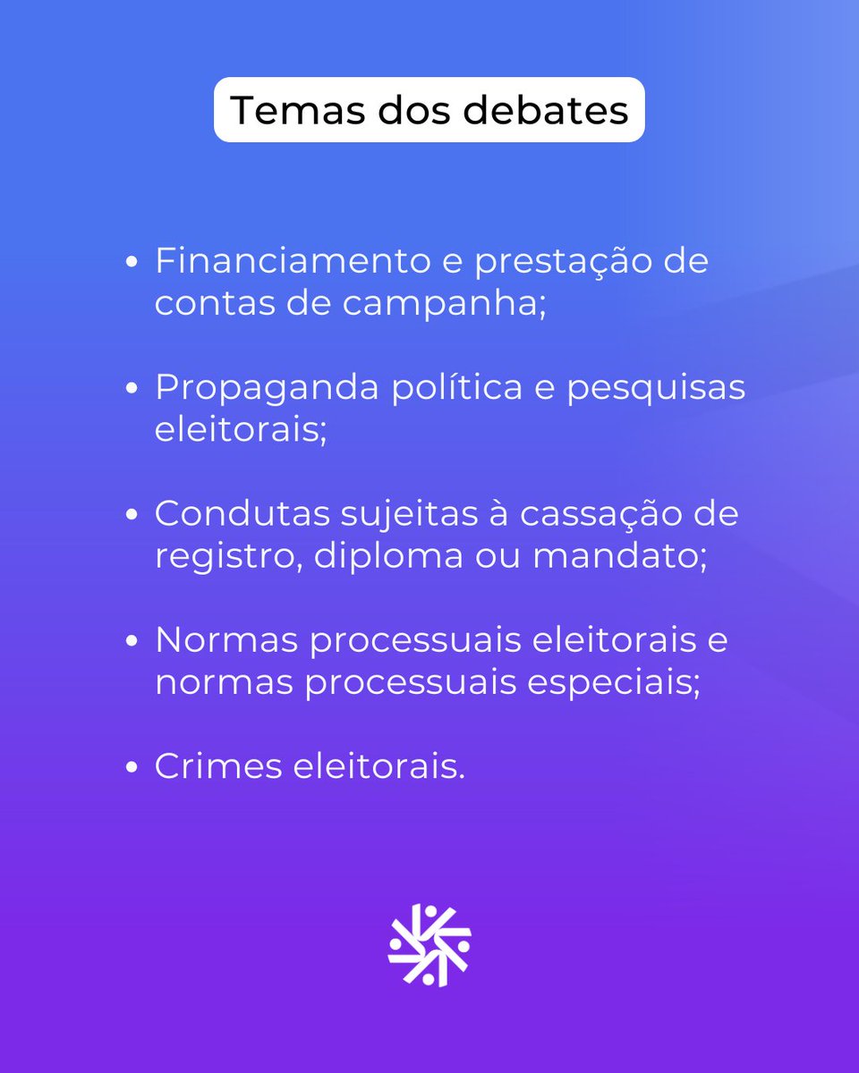 ABRADEP abre inscrições para debatedores(as) e relatores(as) do 13º Ciclo de Debates (28 e 29/5, Brasília). Envio até 7/5, por e-mail, com ementa e formato de participação. 

Detalhes no edital: abradep.org/editais-e-posi… 

#QuemFAZABRADEP