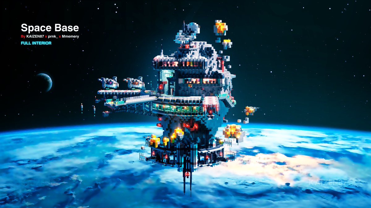 KAIZEN087's tweet image. Space Base 🛰️ 
#Minecraftbuilds #Minecraft