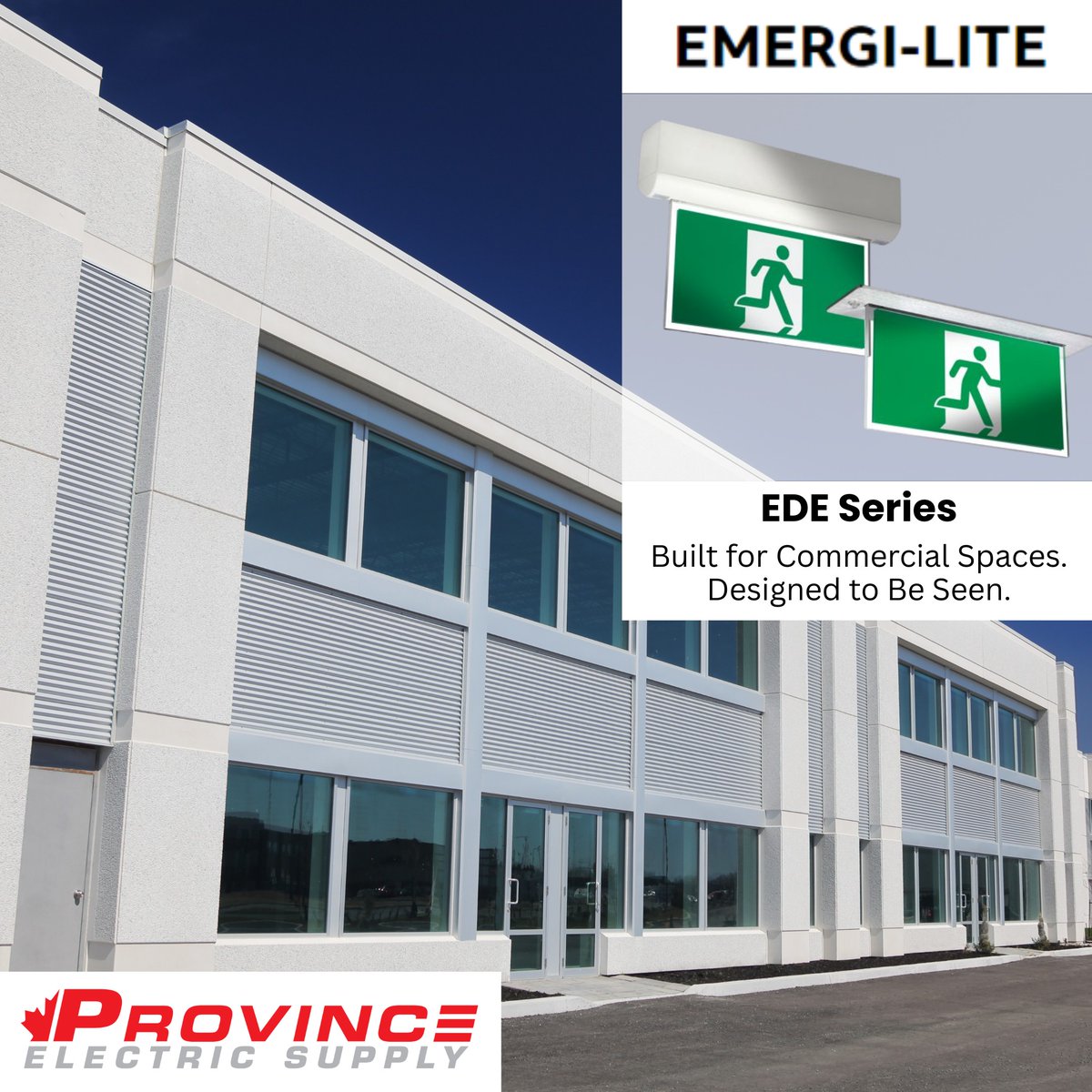 Province_Electr's tweet photo. Modernize your commercial emergency signage with ABB's Emergi-Lite®  EDE Series

(888) 795‑1795 
info@province-electric.com 

#EmergencyLighting  #ExitSigns #CommercialRenovation #FireCodeCompliance #MROsolutions #ElectricalContractors #BuildingUpgrades #SafetyFirst https://t.co/bdX54JaaPA