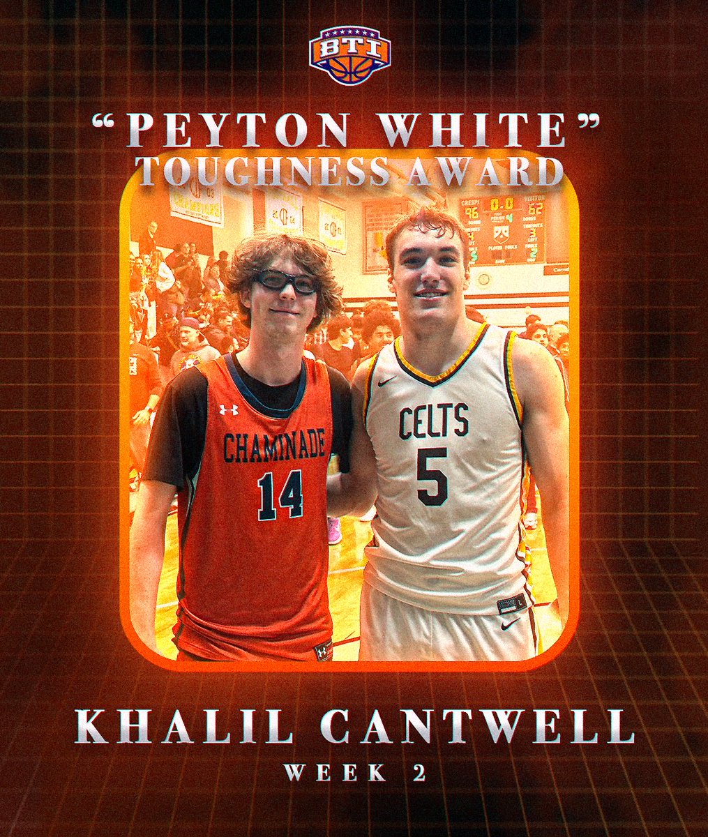 BTI Basketball Club (@btihoops) on Twitter photo Khalil Cantwell receives the “Peyton White Toughness Award” for his efforts last weekend. Cantwell fractured his collarbone hustling back on a play in transition. He was still 1st one to practice the next morning. <a href="/CCPEaglesHoops/">Chaminade Boys Basketball</a> Khalil Cantwell receives the “Peyton White Toughness Award” for his efforts last weekend. Cantwell fractured his collarbone hustling back on a play in transition. He was still 1st one to practice the next morning. <a href="/CCPEaglesHoops/">Chaminade Boys Basketball</a>