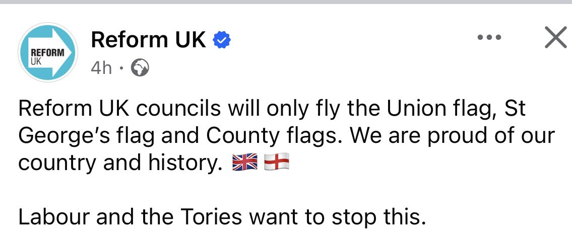Dewijones97's tweet photo. Proof if you ever needed it that they’re an  English nationalist party and they care nothing about our culture or traditions. 

We shouldn’t let them near the Senedd next year 🏴󠁧󠁢󠁷󠁬󠁳󠁿 https://t.co/f89vZjqUXA