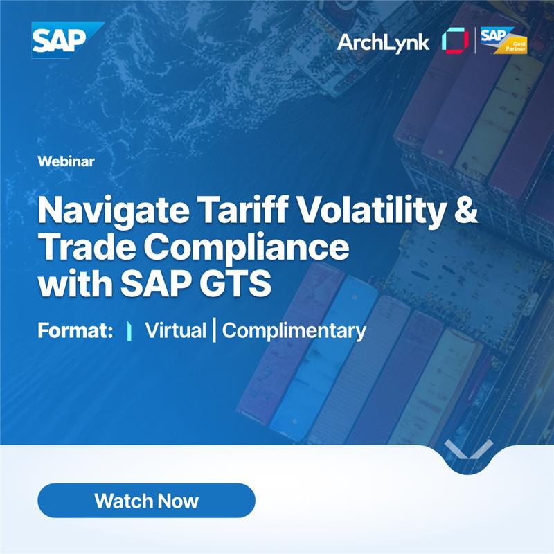 📺 Now On-Demand: Navigate Tariff Volatility &amp; Trade Compliance with <a href="/SAP/">SAP</a> GTS.
Learn how to stay compliant, automate processes &amp; reduce risk in global trade.
🎯 Watch the full session here: [hubs.li/Q03l3td00]
#SAPGTS #TradeCompliance #GlobalTrade #OnDemandWebinar