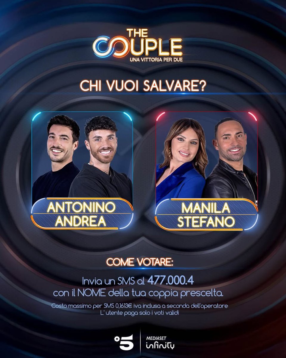antonspin_fanp's tweet photo. Votiamo Antonino e Andrea 💪🏻
#antoninospinalbese #antonspin #teamspina #TheCouple https://t.co/YXANWRoWkU