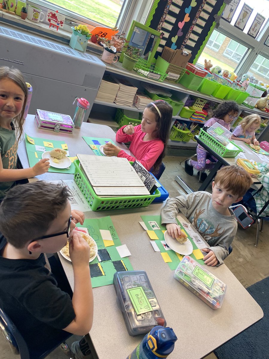 Yay for bread and butter on the placemat you made!  Such a delicious way to start our day 💚💛