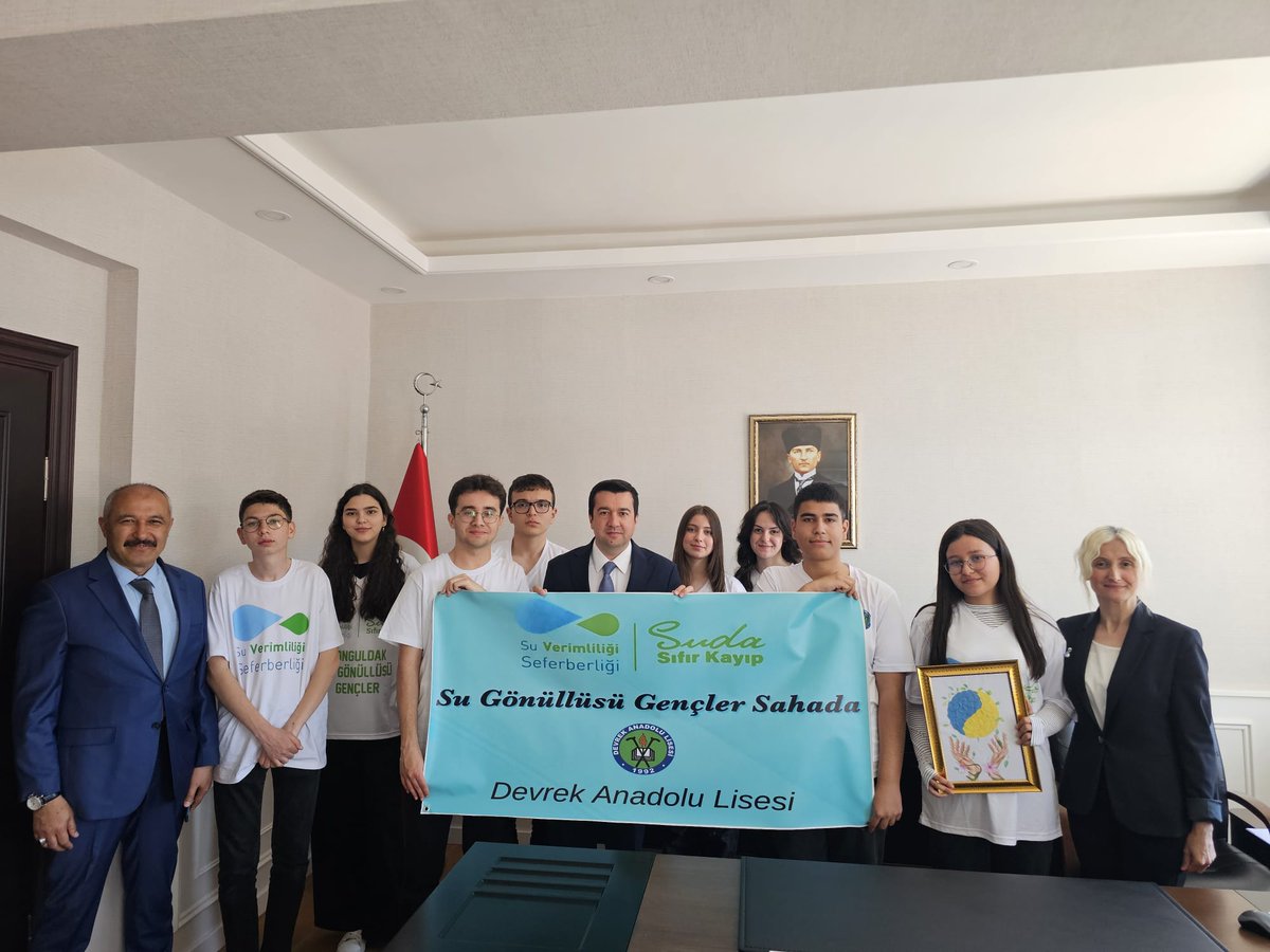 "Su Gönüllüsü Gençler Sahada" Projesi Kapsamında Kaymakamımız Sayın Muhammed EVLİCE’ye Ziyaret