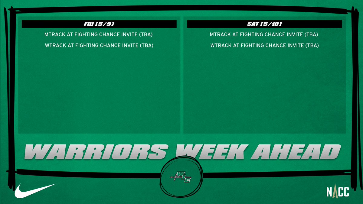 There's one 'last chance' meet on the schedule this week for <a href="/WLC_XC_TF/">WLC Cross Country/Track & Field</a>. Find out more at WLCSports.com.