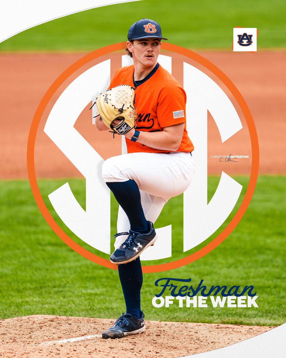 Auburn Baseball (@auburnbaseball) on Twitter photo ๐ฆ๐๐ ๐๐ฟ๐ฒ๐๐ต๐บ๐ฎ๐ป ๐ผ๐ณ ๐๐ต๐ฒ ๐ช๐ฒ๐ฒ๐ธ ๐
<a href="/C_Chatterton2/">Christian Chatterton</a> becomes the 4th Tiger to take home the honor!
๐ฐ ยป auburntige.rs/3Z1GgAk
#WarEagle ๐ฆ๐๐ ๐๐ฟ๐ฒ๐๐ต๐บ๐ฎ๐ป ๐ผ๐ณ ๐๐ต๐ฒ ๐ช๐ฒ๐ฒ๐ธ ๐
<a href="/C_Chatterton2/">Christian Chatterton</a> becomes the 4th Tiger to take home the honor!
๐ฐ ยป auburntige.rs/3Z1GgAk
#WarEagle