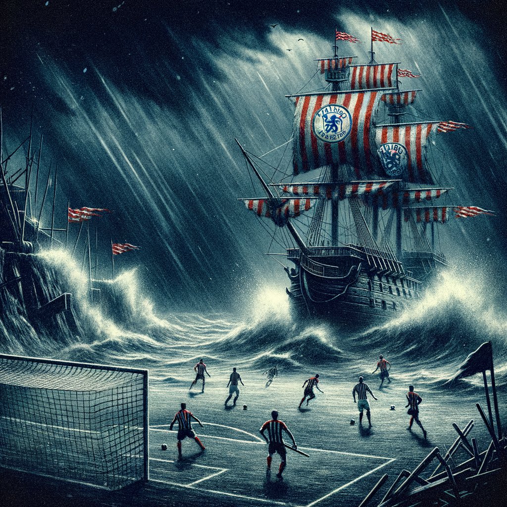 ⚓️ Captains Log: A raging hullabaloo as we faced off against those scallywags from Mild, but fell short, 0-2! Even with cannons primed, our ship couldn't break through! Let’s rally the crew and chart a new course! 🏴‍☠️💔 #MaretowAlbion #Footium
