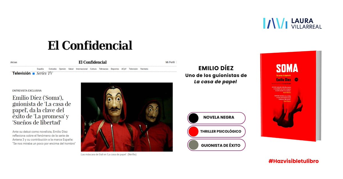 🎤 "Tengo muy interiorizado, a través de mi trabajo como guionista en televisión, que necesito no aburrir y llegar al público" <a href="/EmilioDiezLopez/">Emilio Díez</a>  <a href="/ElConfiTV/">El Confi TV</a> <a href="/VREuropaYA/">VR Europa</a> tinyurl.com/4h68m298
#novela #libro #hazvisibletulibro #series #lacasadepapel