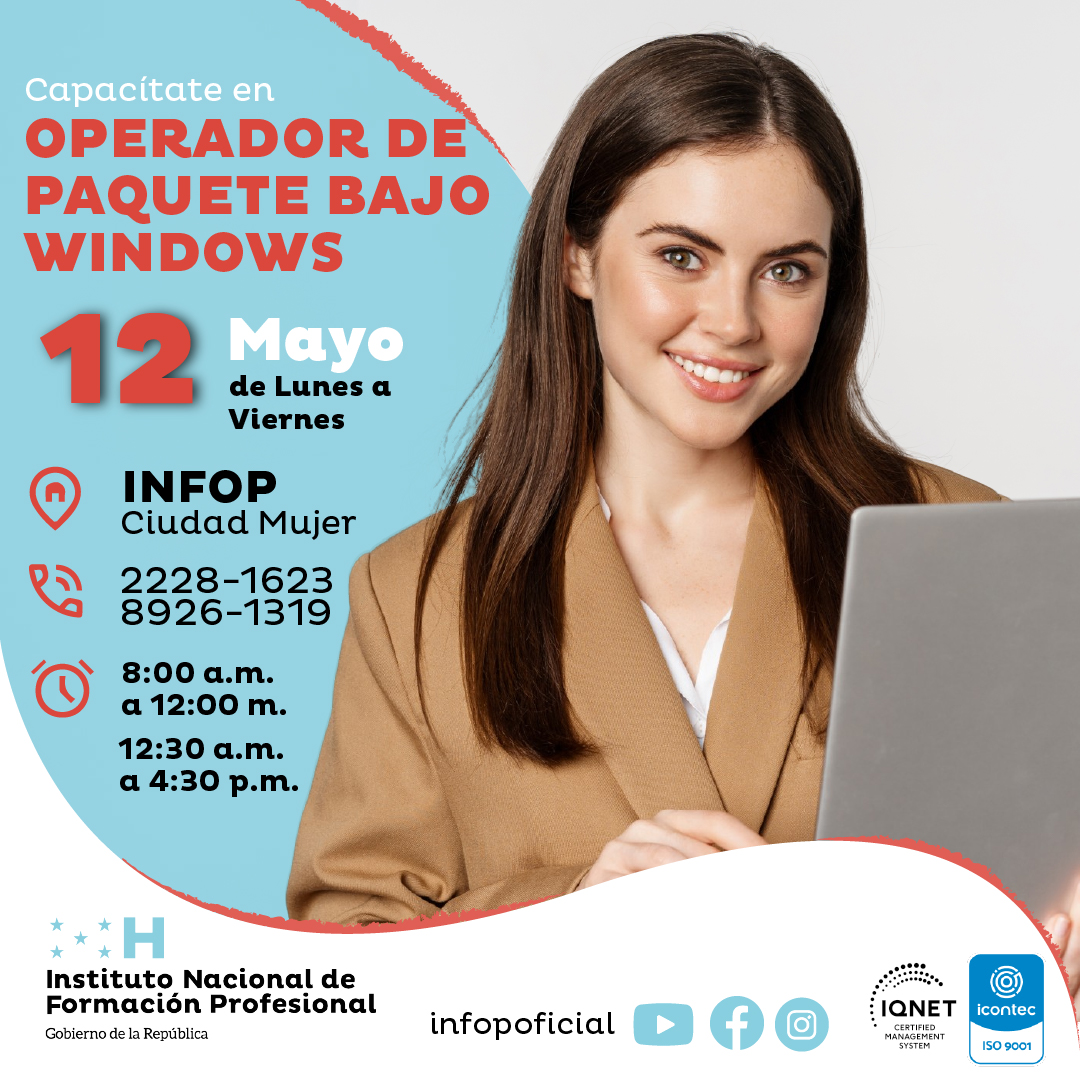 infopoficial's tweet image. 🧑‍💻 ¡𝐅𝐨𝐫𝐦𝐚𝐭𝐞 𝐞𝐧 𝐢𝐧𝐟𝐨𝐫𝐦𝐚́𝐭𝐢𝐜𝐚 𝐜𝐨𝐧 𝐈𝐍𝐅𝐎𝐏 𝐂𝐢𝐮𝐝𝐚𝐝 𝐌𝐮𝐣𝐞𝐫!
📆 12 de mayo | 🖥️ 3 semanas
⏰ Dos horarios disponibles
📞 2228-1623 / 8926-1319
#INFOP #FormaciónQueTransforma