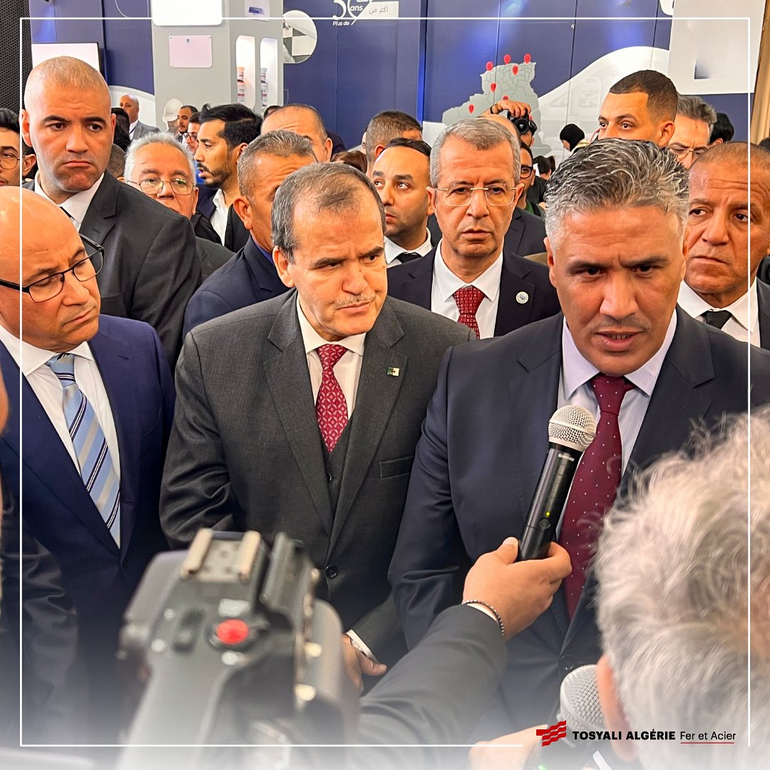 TosyaliAlgerie's tweet photo. #TosyaliAlgerie took part in the 27th #Batimatec exhibition.
We were honored to welcome ministers who explored our achievements in steel production and import substitution efforts.
#SteelIndustry #MadeInAlgeria #Batimatec27 https://t.co/YB4uBCtnOE