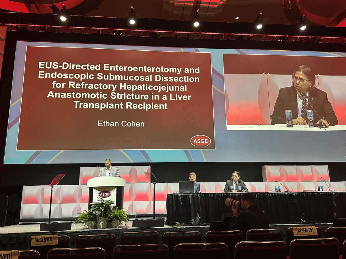 VibhuC_MD's tweet image. 🔪ESD of recurrent stenosis of EUS-guided HJ in an 🌱OLT patient with prior EDEE. Innovative procedure by @ShyamTMD and @EthanCohenMed with promising clinical response - awarded a Best of the Best @ASGEendoscopy award 🏅🤩🥳 @WVU_GI @shailsingh @SkipKrafftMD @DDWMeeting