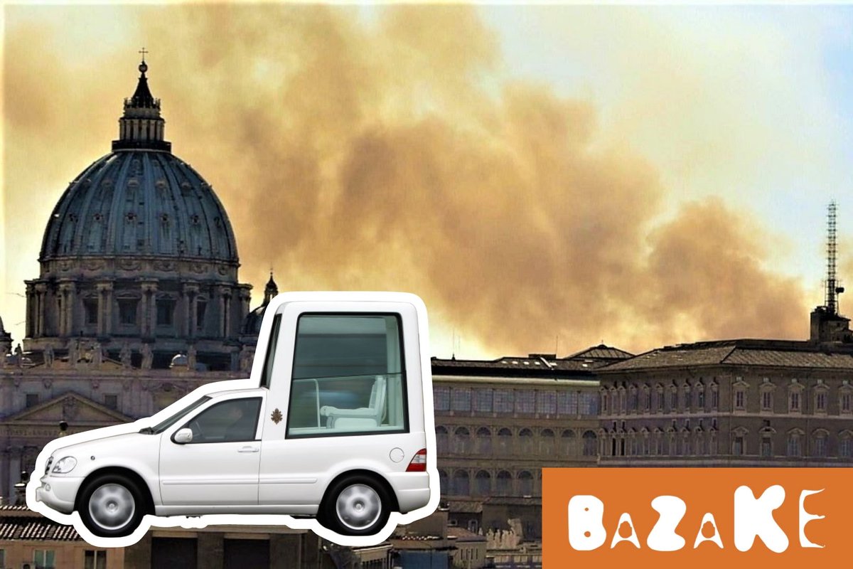 BazakeMedia's tweet image. 🚨 | BREAKING: Explosion heard at Vatican as early reports suggest Popemobile, recently converted into a mobile hospital for Gaza, has been hit. An Israeli spokesperson has refused to deny responsibility alleging the Popemobile could be converted into mobile machine gun nest.